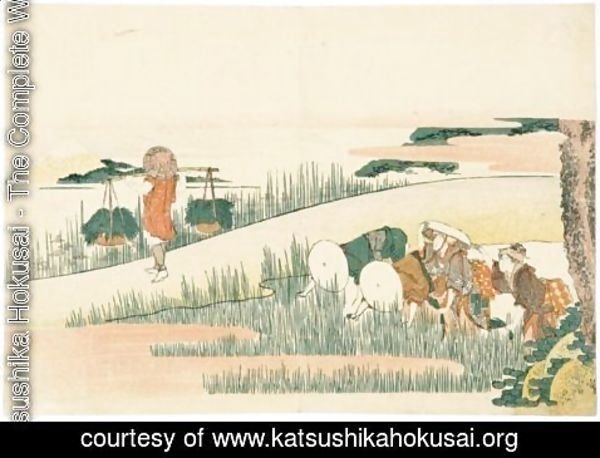 Katsushika Hokusai - Repiquage Du Riz