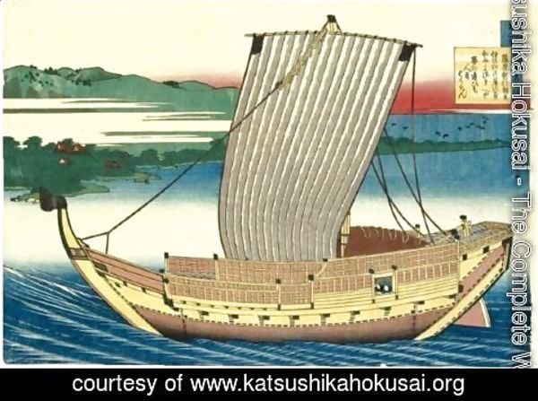 Katsushika Hokusai - Fujiwara No Toshiyuki From The Series 'Hyakunin Isshu Ubaga Etoki'