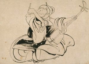 Seated Woman with Shamisen