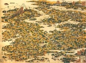 Katsushika Hokusai - Famous Places on the Tokaido Road in One View (Tokaido meisho ichiran)