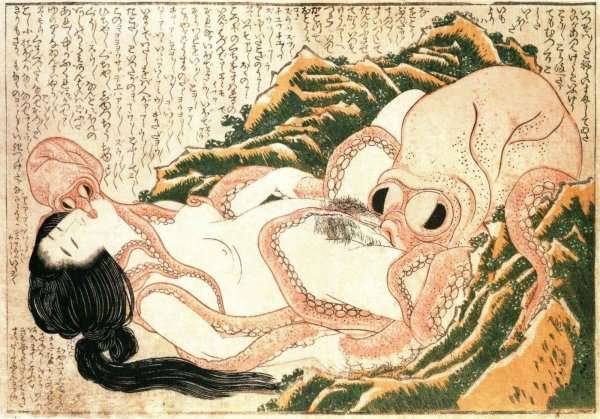 Dream of the Fisherman's Wife by Katsushika Hokusai