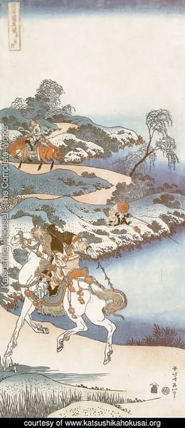 Katsushika Hokusai - Youth Setting out from Home (Shonenko)