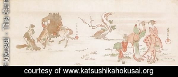 Katsushika Hokusai - Gathering Herbs