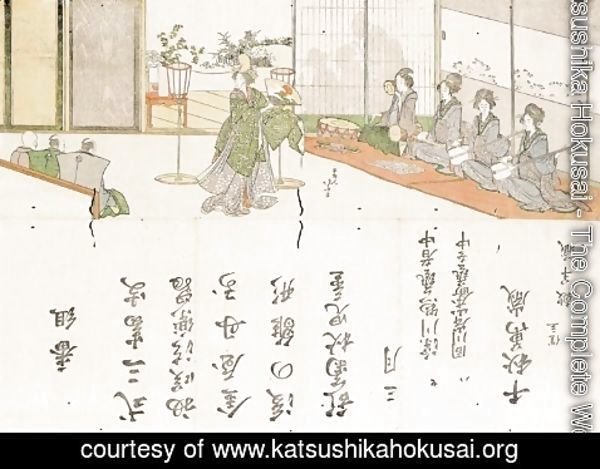 Katsushika Hokusai - Dance Performance