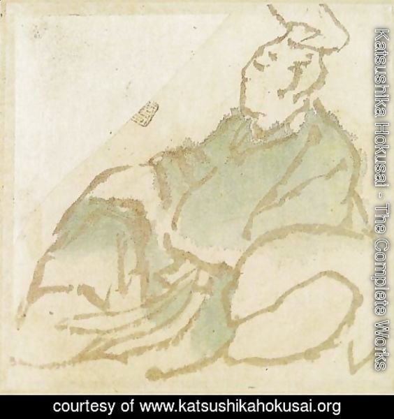Katsushika Hokusai - Seated Nobleman