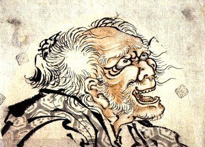 Katsushika Hokusai - Head of an Old Man