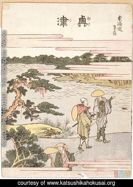Katsushika Hokusai - No. 6 Tokaido Road Series No. 6 Tokaido Road Series