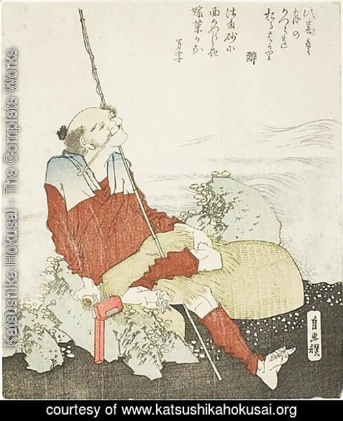 Katsushika Hokusai - Self-Portrait as a Fisherman