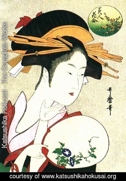 Katsushika Hokusai - A Beautiful Woman