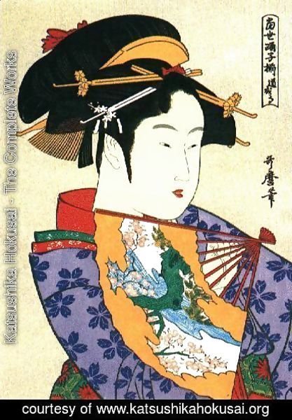 Katsushika Hokusai - A Beautiful Woman 2