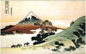 Katsushika Hokusai - Inume Pass in Kai Province