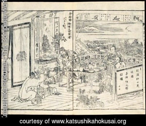 Katsushika Hokusai - Shimpen Suiko Gaden. Histoires Illustrees De Suiko-Den