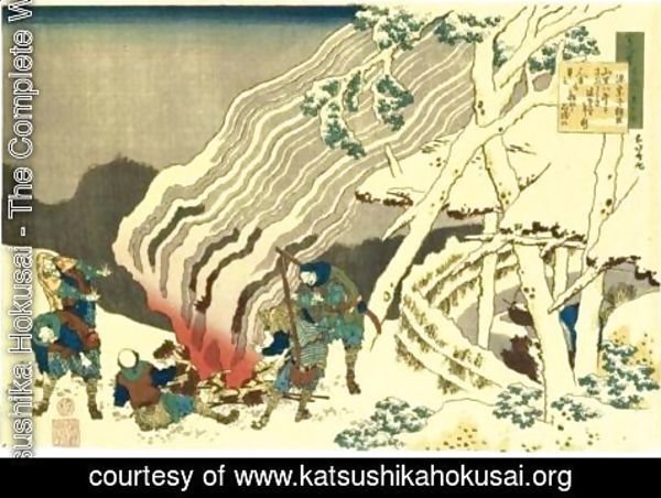 Katsushika Hokusai - Minamoto No Muneyuki Ason From The Series 'Hyakunin Isshu Ubaga Etoki'
