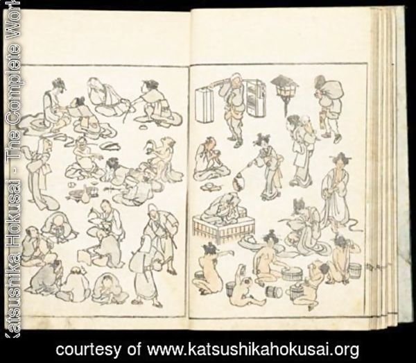 Katsushika Hokusai - Hokusai Manga. Croquis D'Hokusai