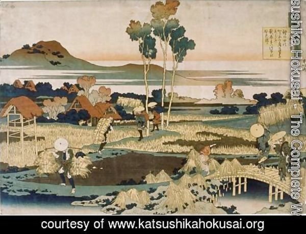 Katsushika Hokusai - Peasants in autumn