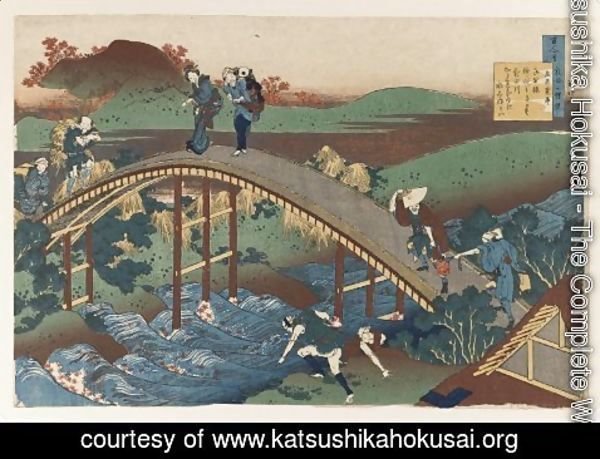 Katsushika Hokusai - Illustration from The Hundred Poems Series