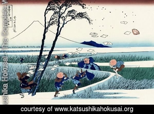 Katsushika Hokusai - Ejiri in the Suruga province