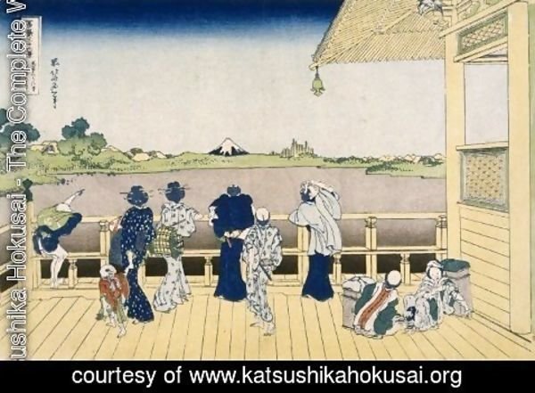 Katsushika Hokusai - Fuji from the Platform of Sasayedo