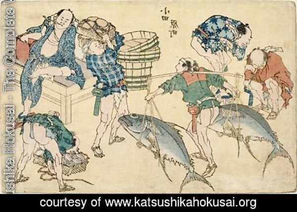 Katsushika Hokusai - Street scenes 6