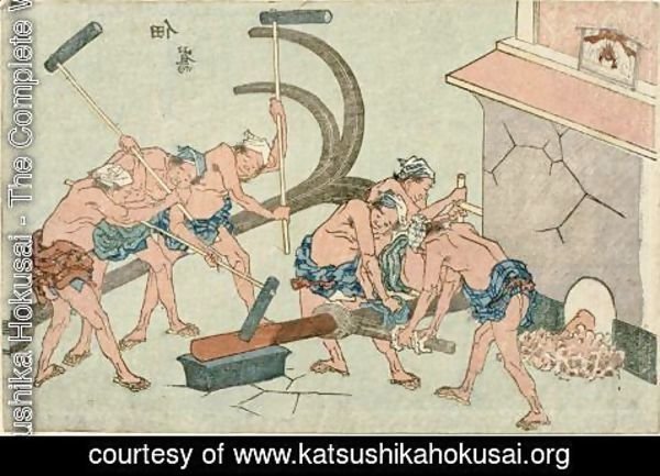 Katsushika Hokusai - Street scenes 7