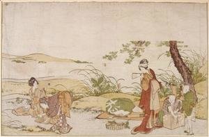 Katsushika Hokusai - The harvesting of mushrooms