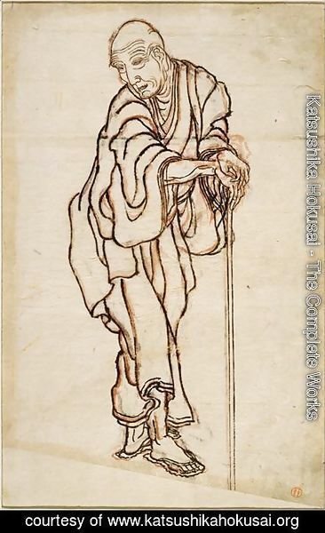 Katsushika Hokusai - Self-portrait in the age of an old man
