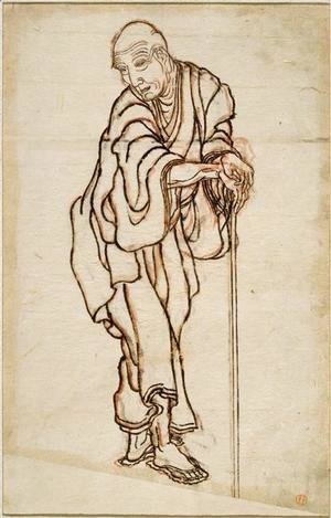 Katsushika Hokusai - Self-portrait in the age of an old man