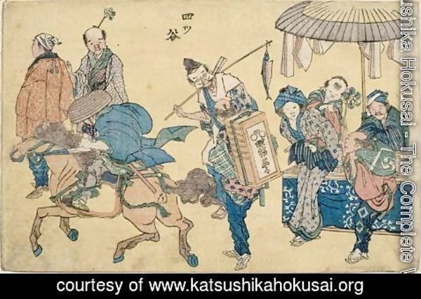 Katsushika Hokusai - Street scenes 12