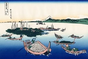 Katsushika Hokusai - Tsukada Island in the Musashi province