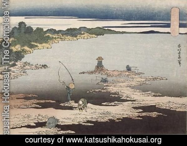 Katsushika Hokusai - Fishing in the Bay Uraga