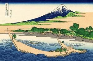 Katsushika Hokusai - Shore of Tago Bay, Ejiri at Tokaido