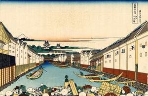 Katsushika Hokusai - Nihonbashi in Edo (Edo Nihonbashi)