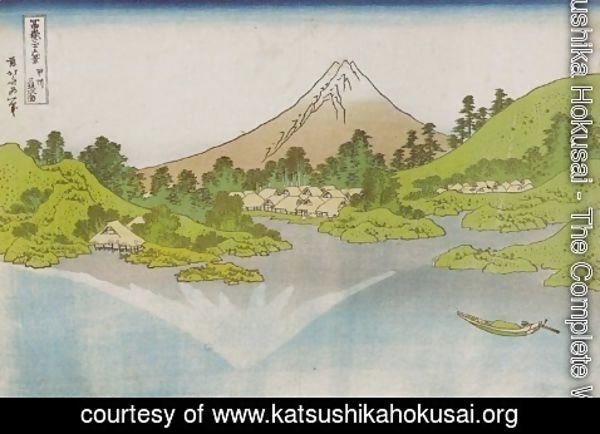 Katsushika Hokusai - Surface of the Water at Misaka in Kai Province (Koshu Misaka suimen)