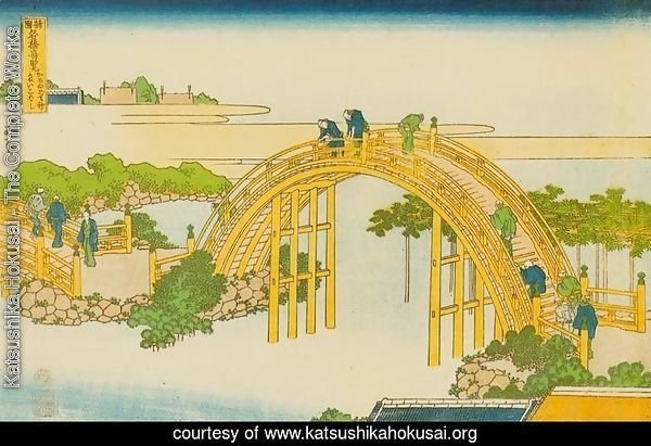 Drum Bridge at Kameido Shrine (Kameido tenjin taikobashi)