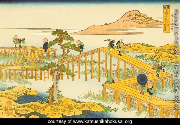 Ancient View of Yatsuhashi in Mikawa Province (Mikawa no Yatsuhashi no kozu)