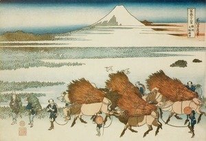 Katsushika Hokusai - New Fields at Ono in Suruga Province (Sunshu Ono shinden)