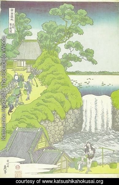 Katsushika Hokusai - Aoigaoka Waterfall in the Eastern Capital (Toto Aoigaoka no taki)