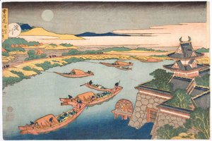 Katsushika Hokusai - Yodo River (Yodogawa)