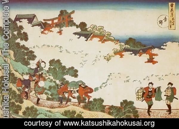 Katsushika Hokusai - Mount Yoshino (Yoshino)